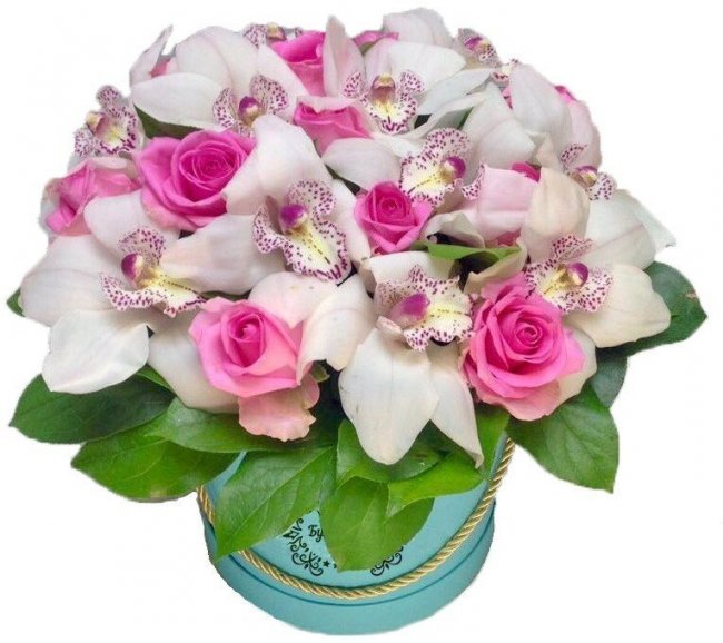 Букет цветов "Шляпная коробка Весенняя песня" Букет цветов "Шляпная коробка Весенняя песня"